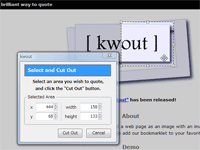 Select and cut out an area